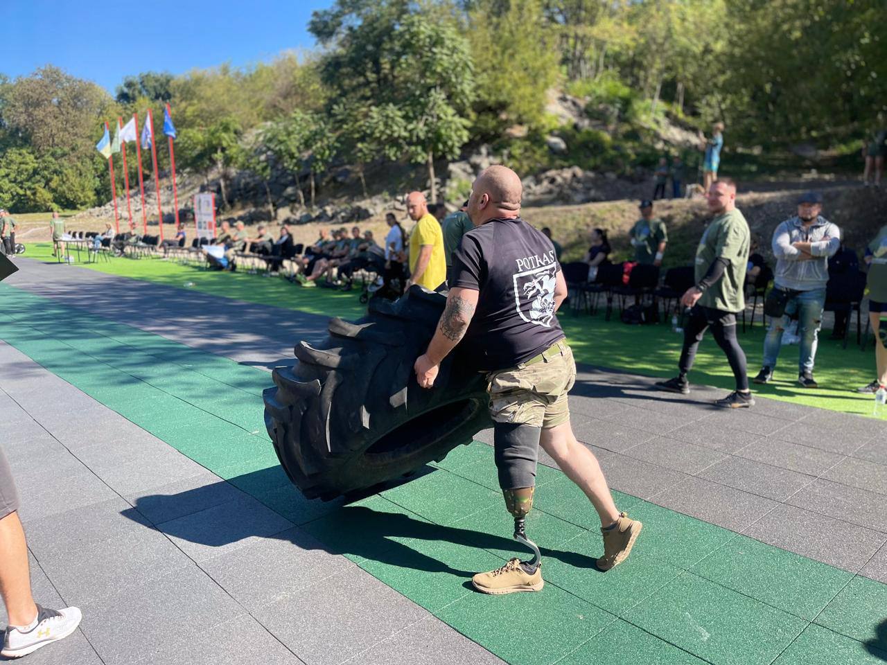 Team spirit at competition